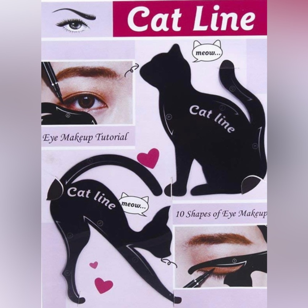 Cat Eye Line Eyeliner Stencil